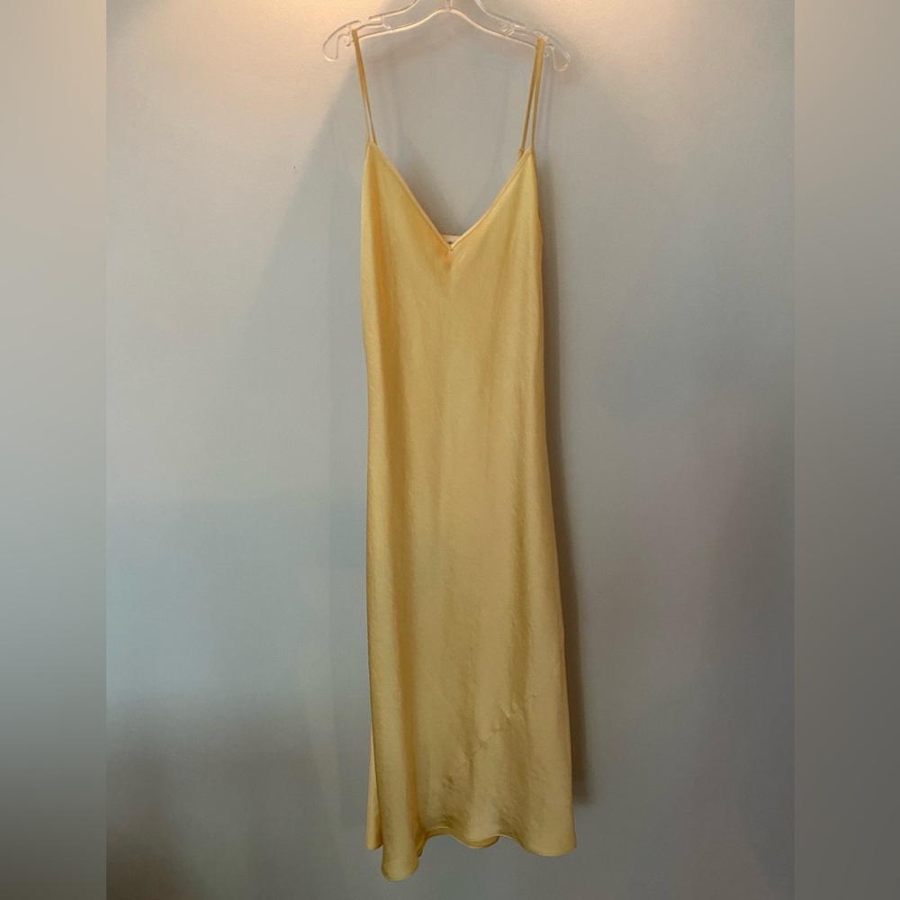 Aritzia Only Slip Satin Midi Dress